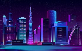 霓虹城市