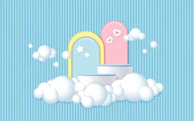 卡通背景墙纸3D手绘