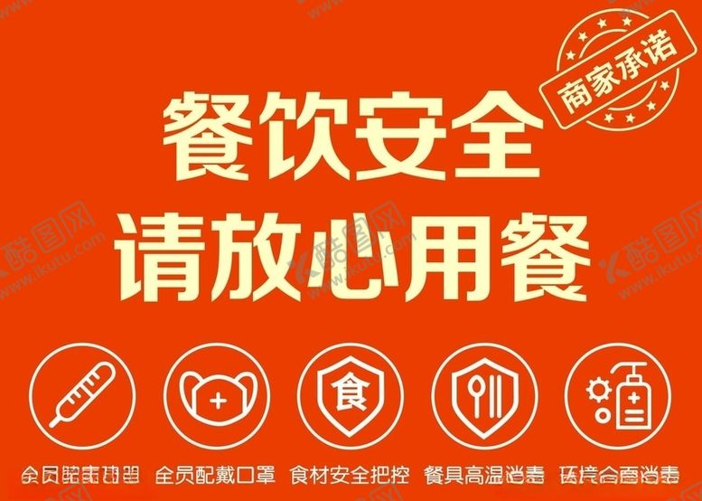 编号：63748110072110296637【酷图网】源文件下载-餐饮安全图标示意图