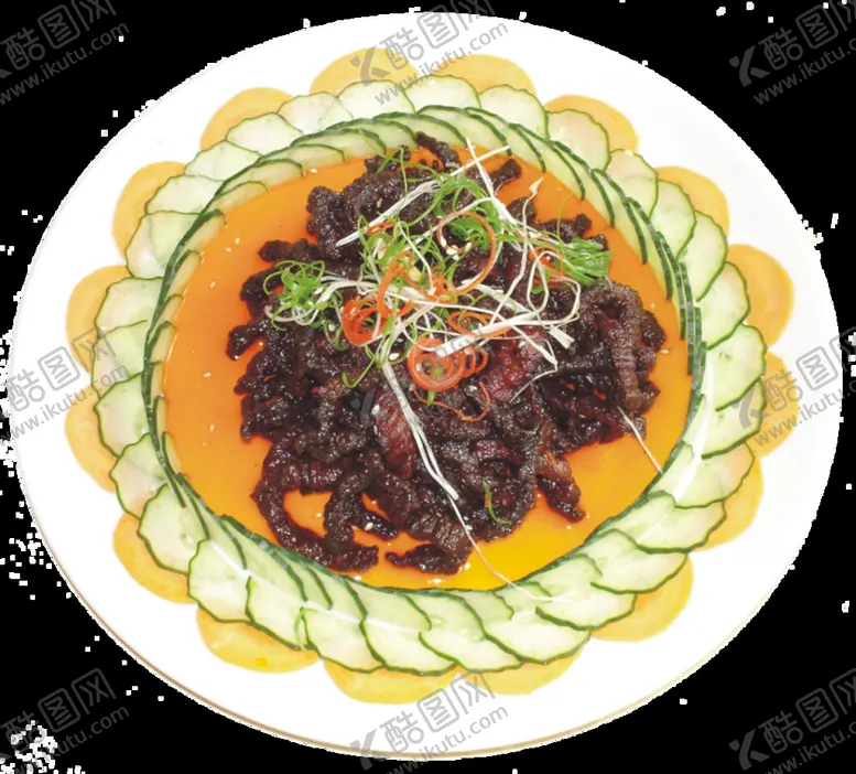 编号：20986109160125467503【酷图网】源文件下载-灯影牛肉丝菜谱菜单热菜炒菜