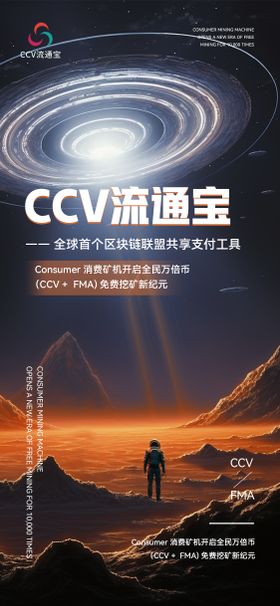 未来科技感宇宙风冲刺集结号海报