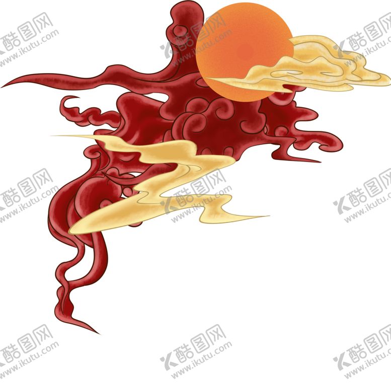 编号：83992505052043223306【酷图网】源文件下载-彩色祥云元素