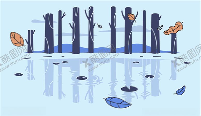 编号：15603009242207126154【酷图网】源文件下载-湖畔树林