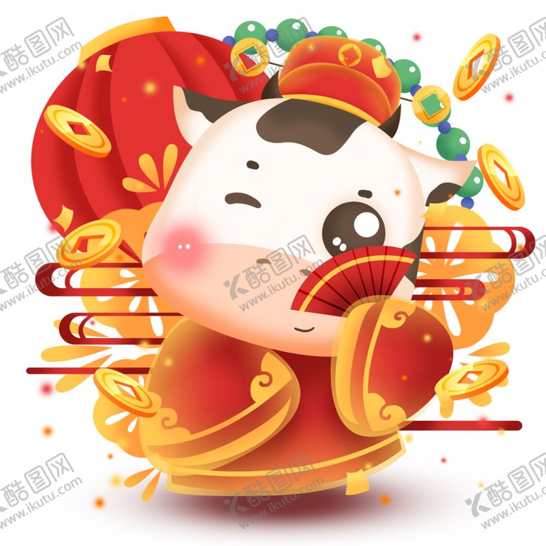 编号：33513404220347291147【酷图网】源文件下载-牛卡通形象(9)