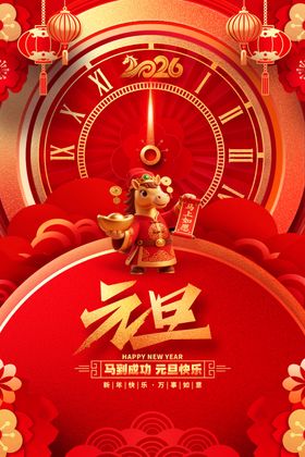 2026龙年新春喜庆海报