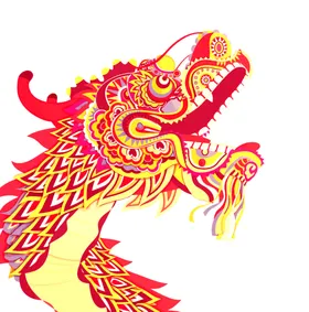 金龙色素材插画