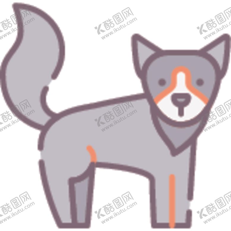 编号：13583209202215558010【酷图网】源文件下载-小狗简笔画