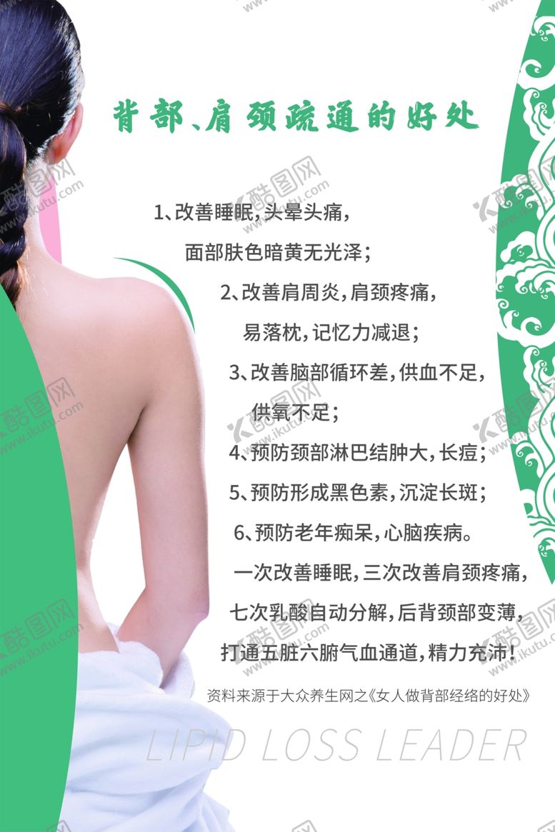 编号：98550702092304284081【酷图网】源文件下载-背部肩颈疏通的好处