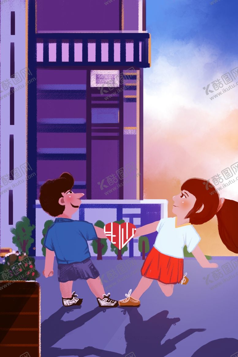 编号：72279609270343163386【酷图网】源文件下载-七夕情人节创意插画