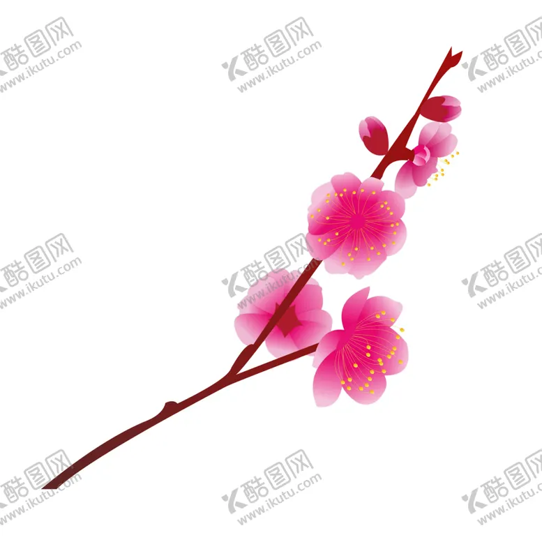 编号：73744205062133217388【酷图网】源文件下载-梅花树枝元素