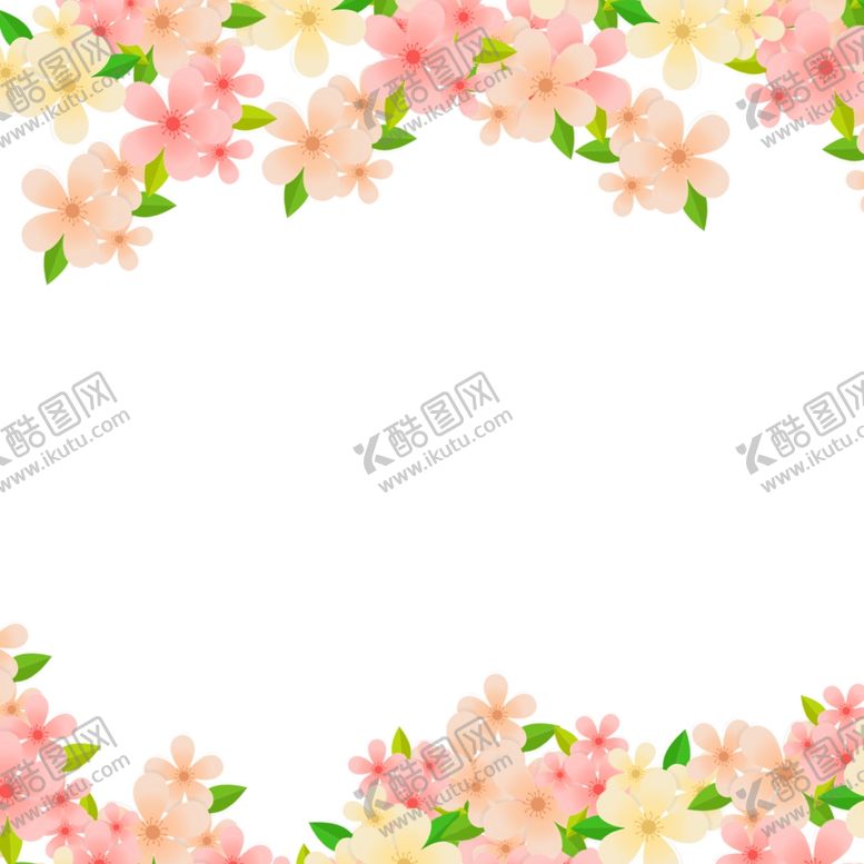 编号：70492309171059462743【酷图网】源文件下载-鲜花装饰花朵边框元素