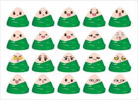 可爱粽子表情集合