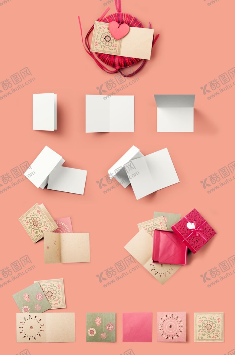 编号：52250310161042232447【酷图网】源文件下载-圣诞卡片样机素材