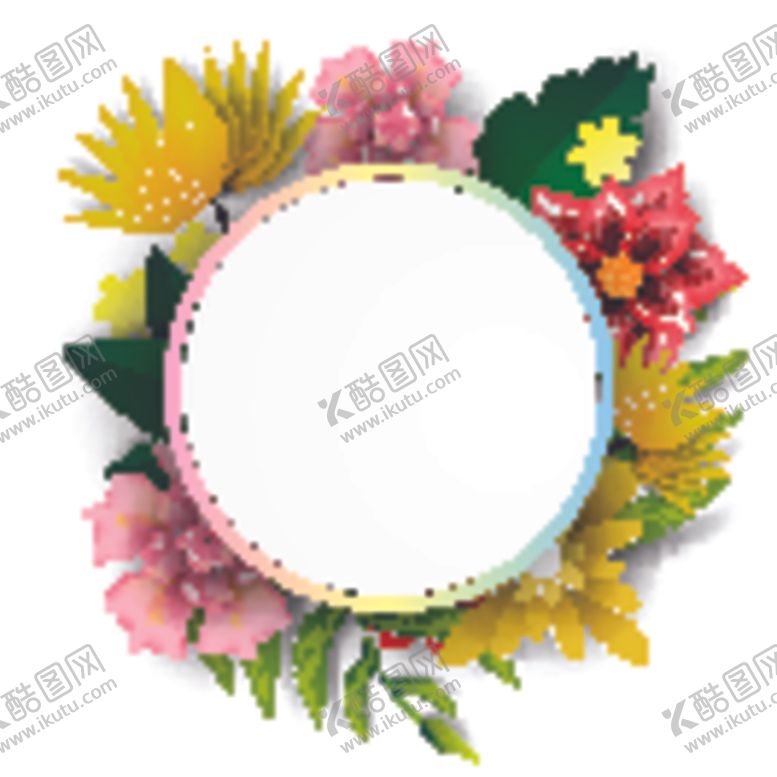 编号：69008406301424271565【酷图网】源文件下载-剪纸风格植物花卉背景