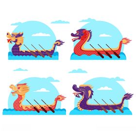矢量端午龙舟