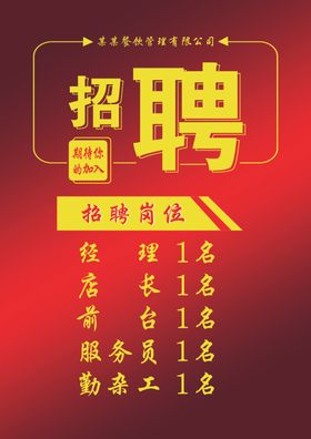 招聘海报