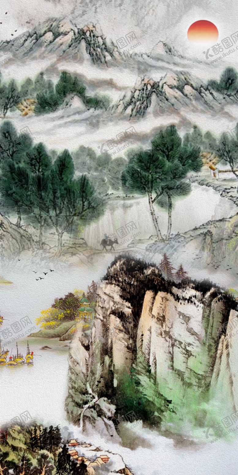 编号：65842009131324488082【酷图网】源文件下载-山水画