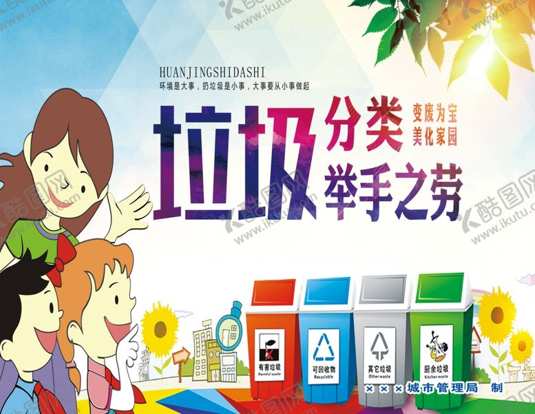 编号：43869205112236252814【酷图网】源文件下载-垃圾分类环境创卫