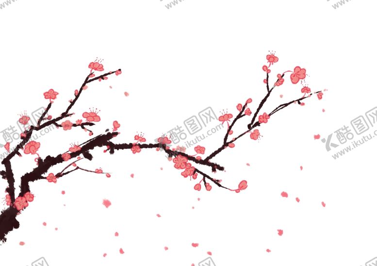 编号：87539607021822394002【酷图网】源文件下载-手绘梅花