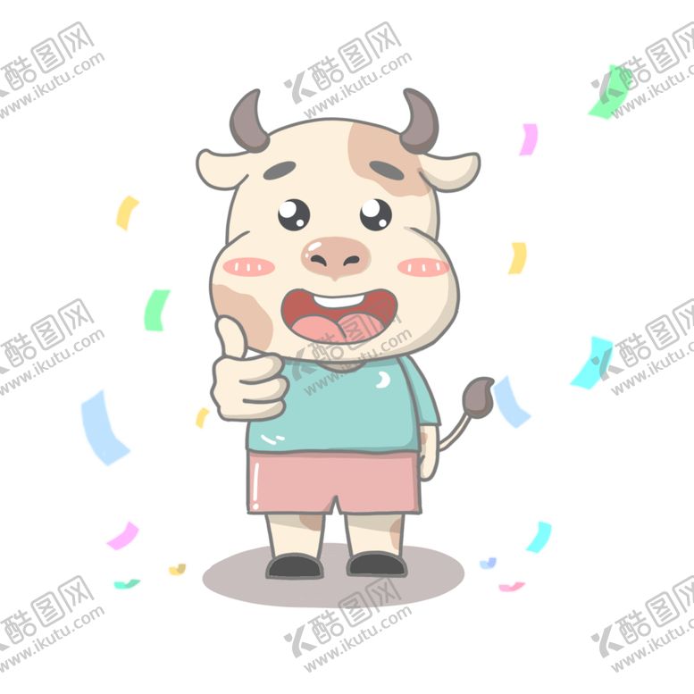 编号：63139705011750123438【酷图网】源文件下载-卡通牛形象
