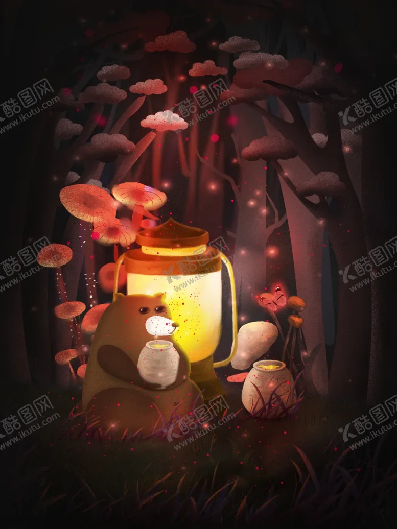 编号：28553303291229066981【酷图网】源文件下载-梦觉创意小清新动物合成海报设计