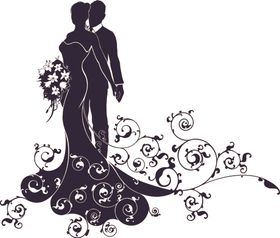 婚庆人物剪影