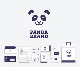 熊猫品牌视觉识别设计