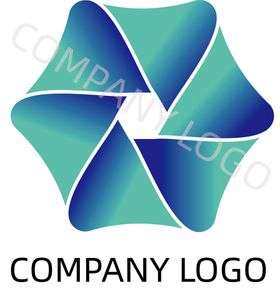 logo标志六边形渐变