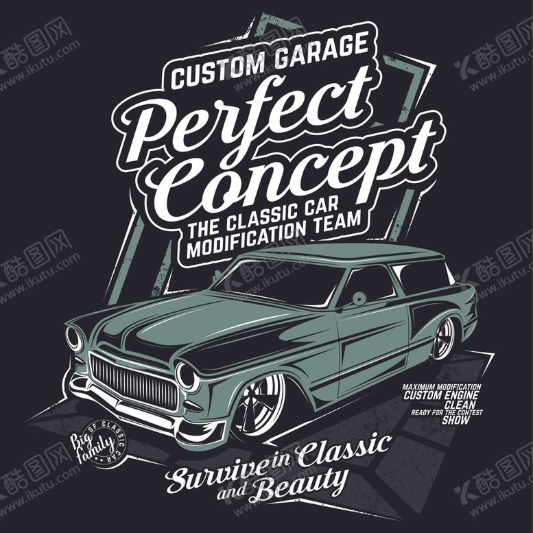 编号：51105510022048472835【酷图网】源文件下载-复古汽车海报