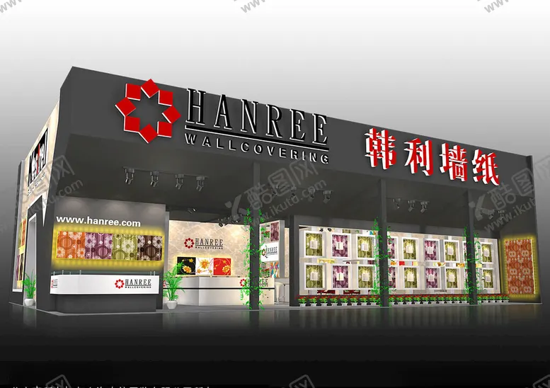 编号：38554701260350284585【酷图网】源文件下载-展览3D模型一面开口