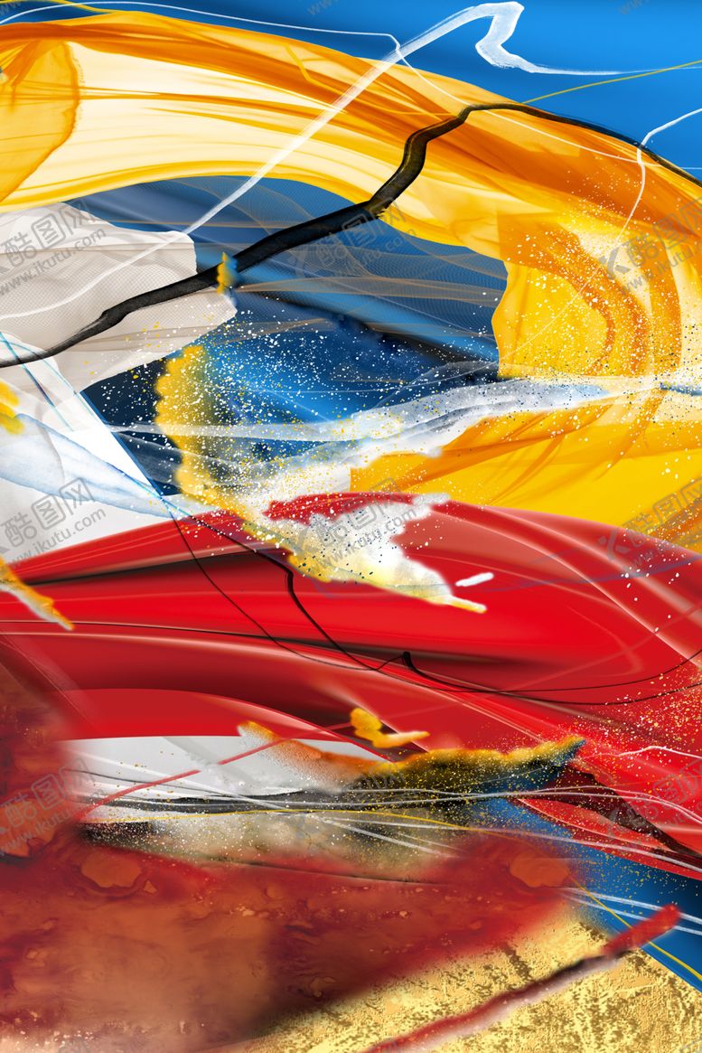 编号：17088509280926412537【酷图网】源文件下载-抽象色块玄关