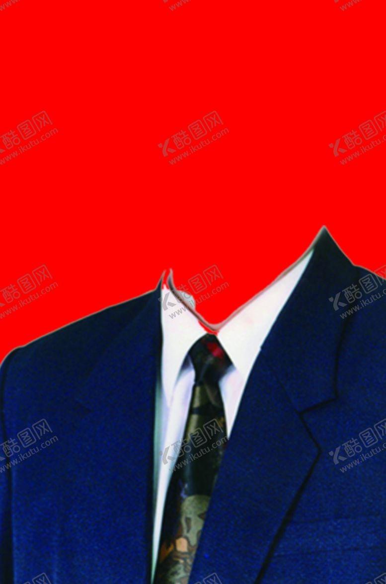 编号：24812505041829162830【酷图网】源文件下载-男士西装证件照模板