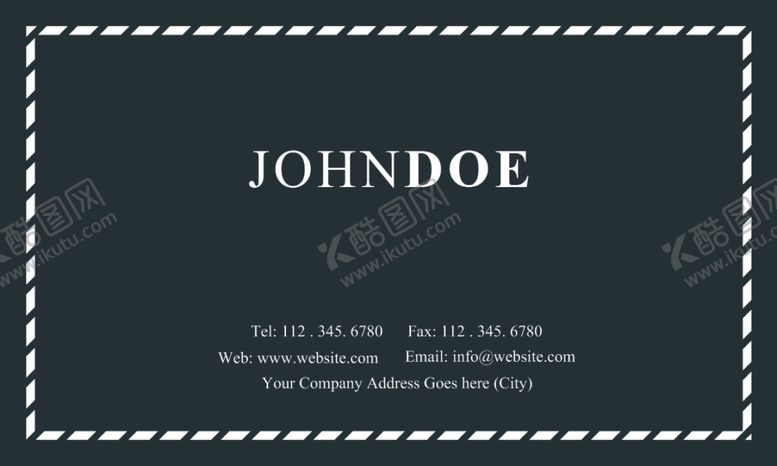 编号：97296009270404163338【酷图网】源文件下载-时尚名片