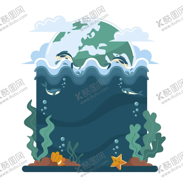 编号：12738610090255343158【酷图网】源文件下载-海洋背景 