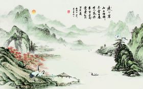 水墨背景墙