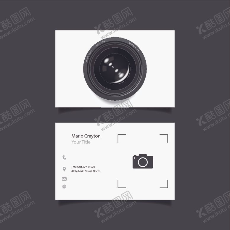 编号：78213310131921303431【酷图网】源文件下载-创意摄影名片