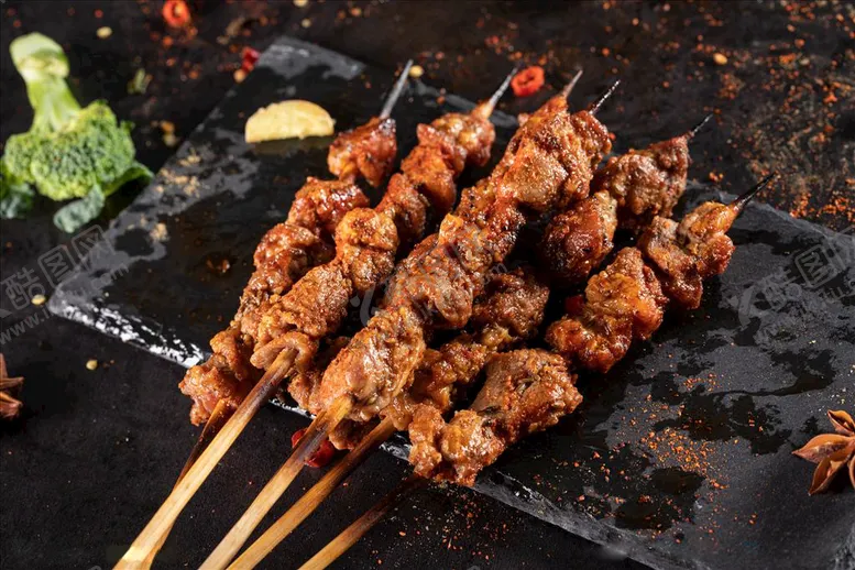 编号：04381209150324518647【酷图网】源文件下载-羊肉串餐饮美食传统美食