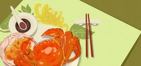 大闸蟹海报香辣单页阳澄湖彩页