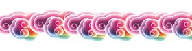 彩色祥云元素