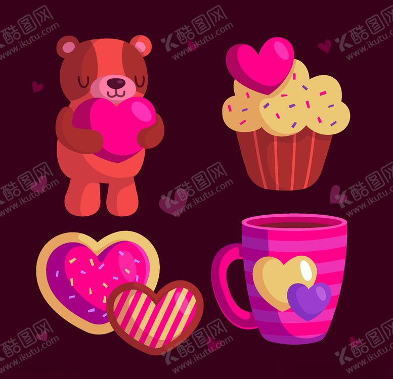编号：76899109281512581471【酷图网】源文件下载-浪漫情人节元素