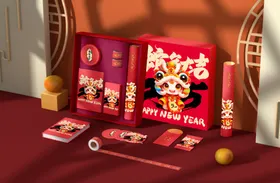 样机贴图效果展示新年包装新年