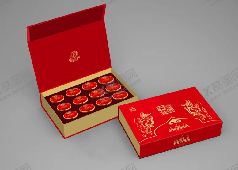 编号：26507202130323358459【酷图网】源文件下载-高档礼盒罐装包装样机