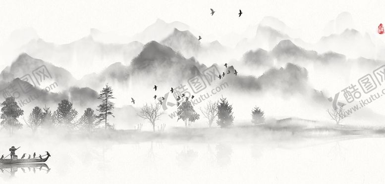 编号：89981011030127301671【酷图网】源文件下载-山水画  