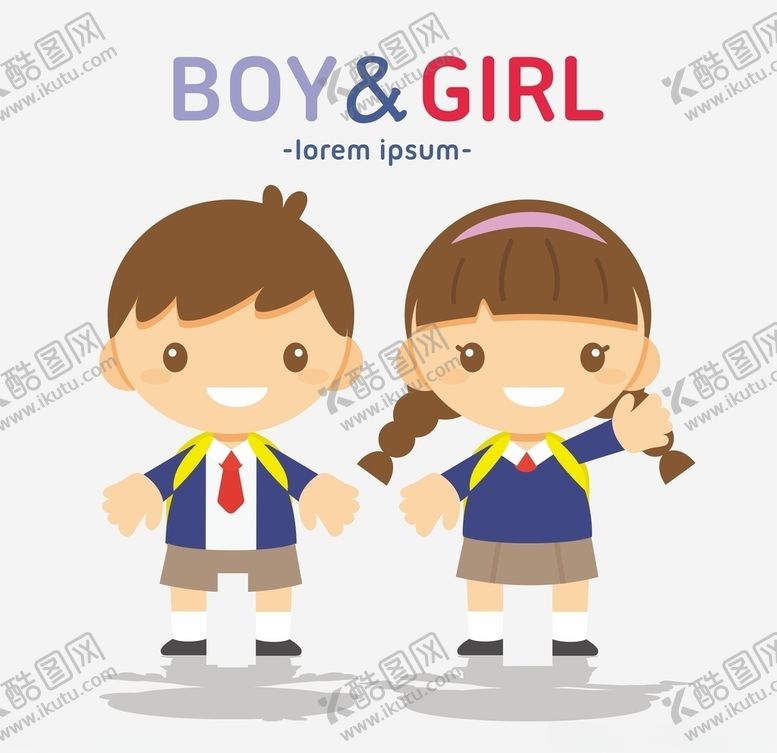 编号：68085809260753275599【酷图网】源文件下载-卡通学生