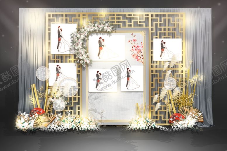 编号：55874009200443182461【酷图网】源文件下载-新中式婚礼照片区