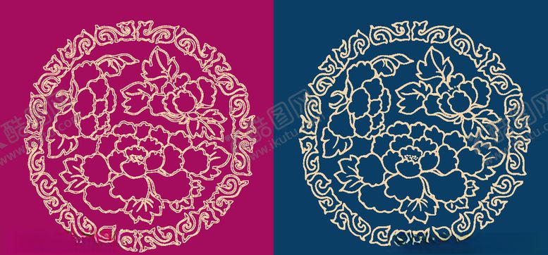 编号：71180506301419025685【酷图网】源文件下载-圆形底纹中国风矢量纹饰