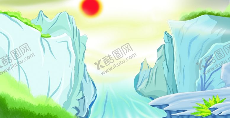 编号：93500902130448221503【酷图网】源文件下载-卡通江河背景