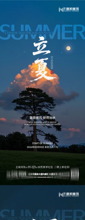 立夏节气节日海报二十四