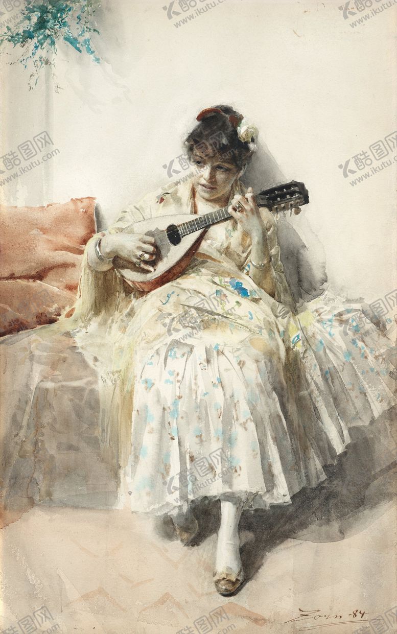 编号：99863409200448516166【酷图网】源文件下载-人物形象装饰油画