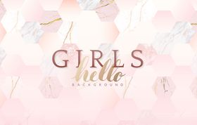 甜美少女粉嫩美甲灯包装盒设计